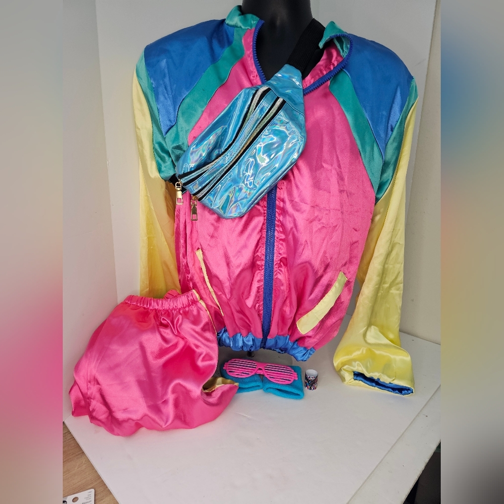 WOMENS SIZE XL 80s TRACK SUIT